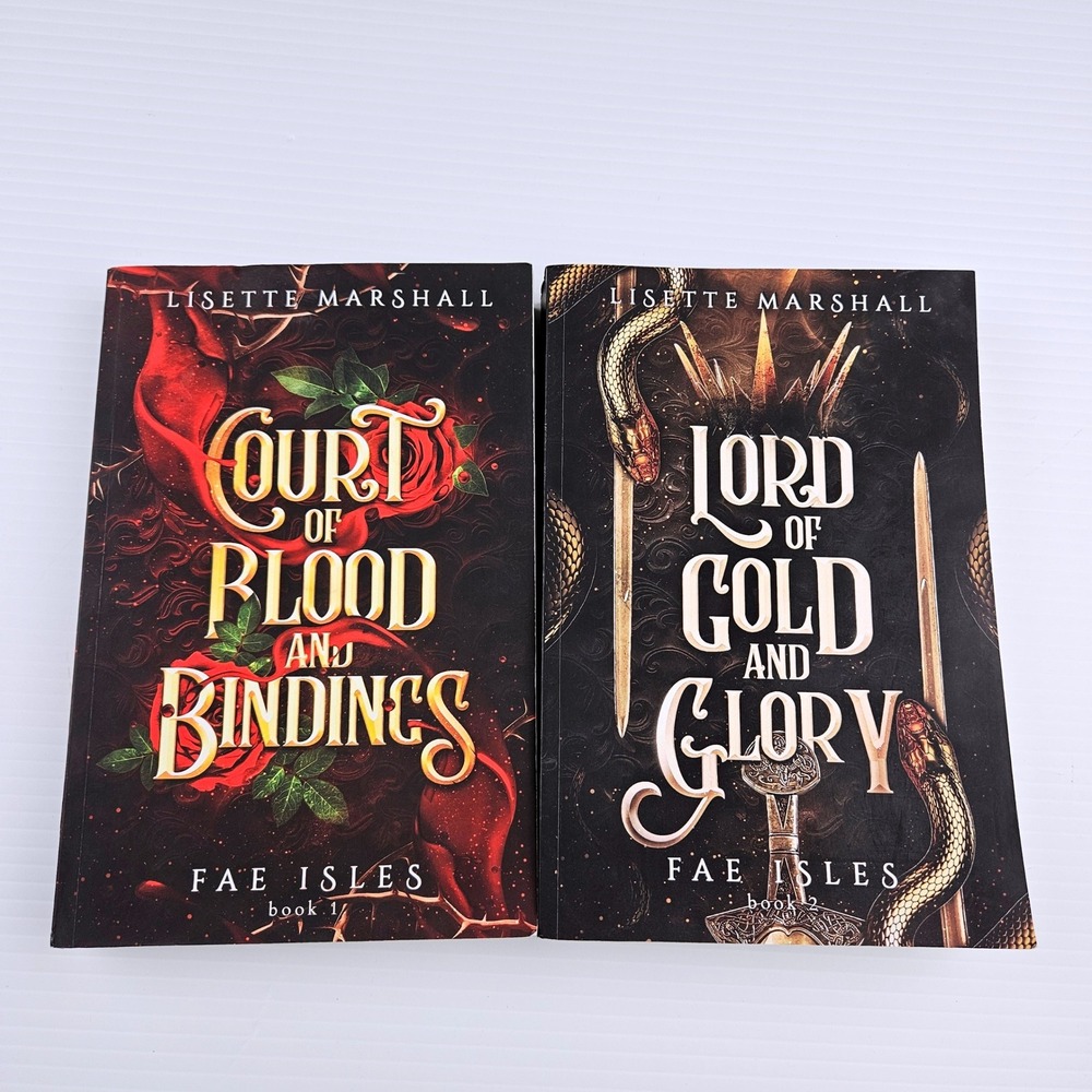Lisette Marshall Fae Isles Books 1 & 2 Court of Blood Lord of Gold Paperback Set